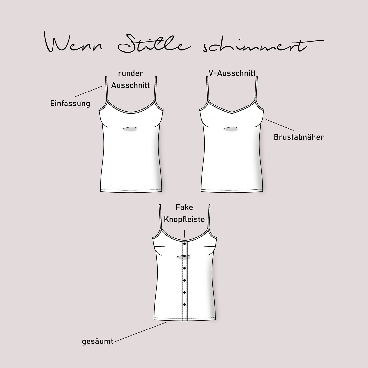 Spaghettitop - Wenn Stille schimmert - Schnittmuster eBook-1 Spaghettitop - Wenn Stille schimmert - Schnittmuster eBook-1