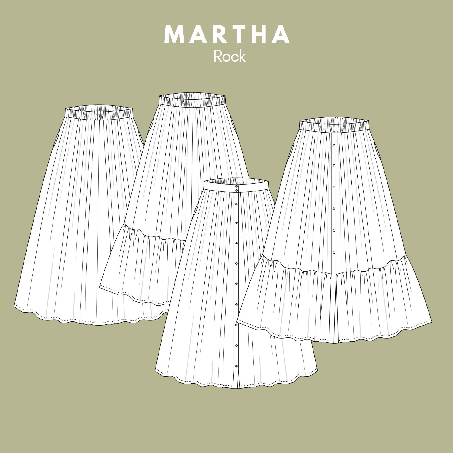 Rock - MARTHA - Schnittmuster eBook-1 Rock - MARTHA - Schnittmuster eBook-1