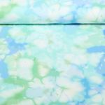 Jersey - Digitaldruck Batikblüten Hellblau