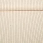 Lin - Coton Rayures Beige