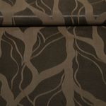 Viscose Jacquard - Feuilles Marron