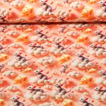 Jersey - Digitaldruck 3D Maus mit Käse Rose