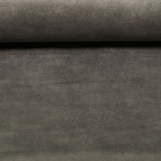 Tissu ameublement Bizon - Effet cuir Uni Gris