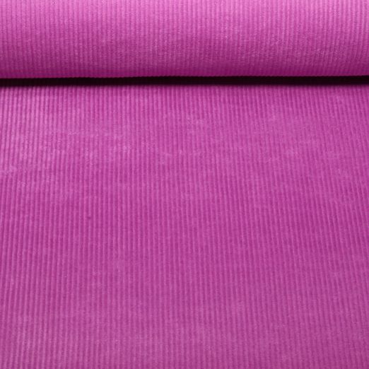 Velours côtelé large stretch Jeannot - Uni Violet