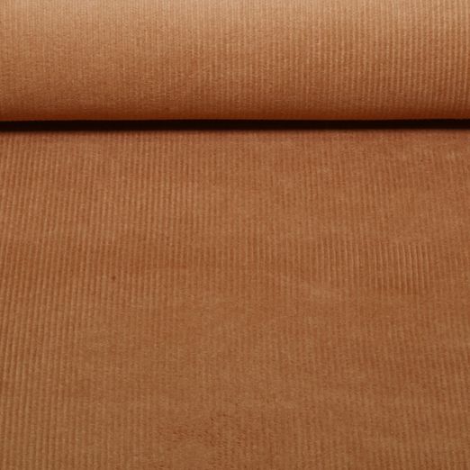 Velours côtelé large stretch Jeannot - Uni Cognac
