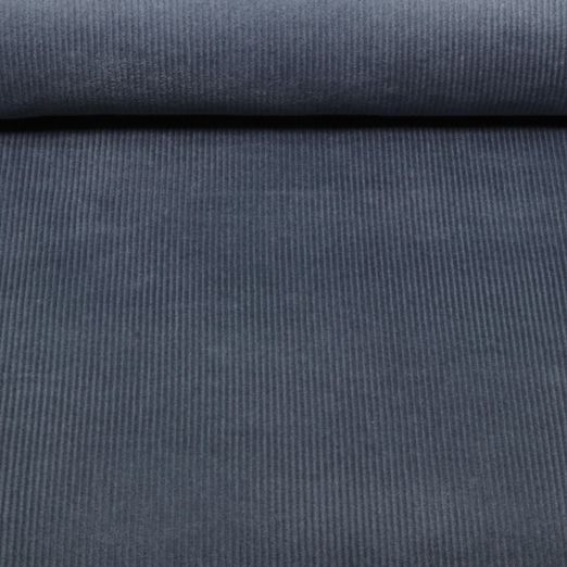 Velours côtelé large stretch Jeannot - Uni Bleu jeans