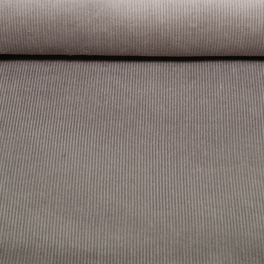 Velours côtelé large stretch Jeannot - Uni Gris argenté