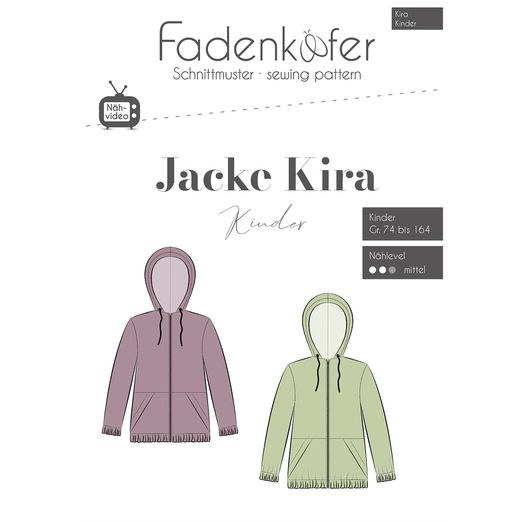 Jacke Kinder - Kira - Papierschnittmuster