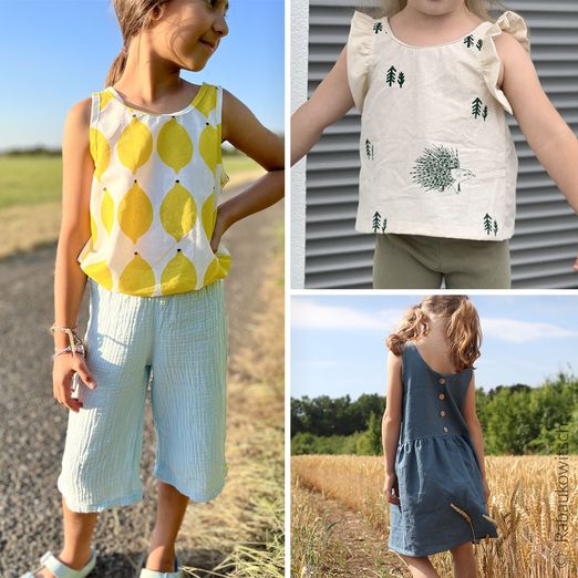 Cropped Top - Ziepeltrienchen Kids - Schnittmuster eBook