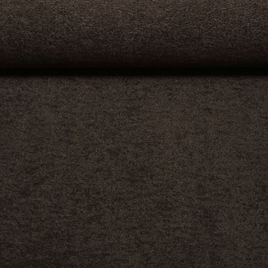 Tissu ameublement Freya - Uni Marron foncé