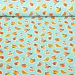 Coton - Fruits Turquoise