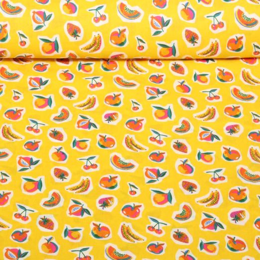 Coton - Fruits Jaune