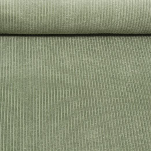 Velours côtelé Carole - Effet lavé Velours côtelé 4,5mm Vert sauge