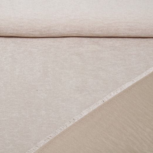 Satin - Cupro Touch Uni Taupe Lavé
