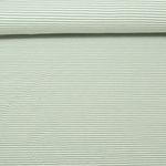 Jersey Jacquard - Rayures Mini Ecru Vert sauge
