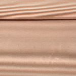 Jersey Jacquard - Rayures Mini Ecru Bronze