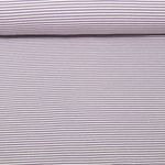 Jersey Jacquard - Rayures Mini Ecru Lavande