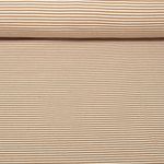 Jersey Jacquard - Rayures Mini Ecru Caramel