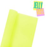 Vinyle Jelly - 30 x 135cm - Jaune fluo