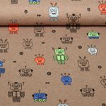 Jersey - Roboter Taupe Mélange