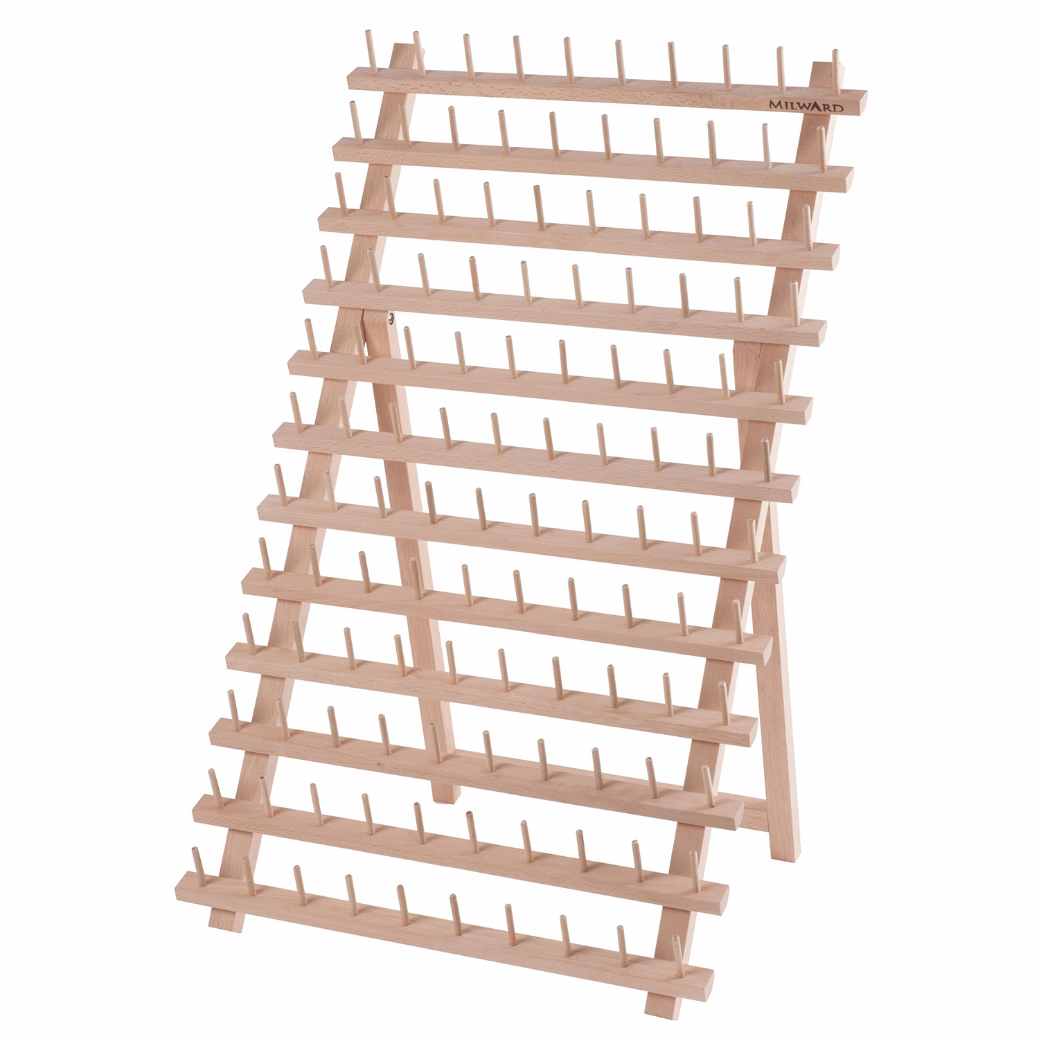 MILWARD Garnrollenhalter aus Holz für 120 Spulen -0 MILWARD Garnrollenhalter aus Holz für 120 Spulen -0