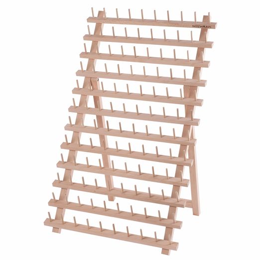MILWARD Garnrollenhalter aus Holz für 120 Spulen MILWARD Garnrollenhalter aus Holz für 120 Spulen