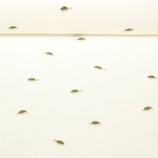 Eponge stretch - Tortues Ecru