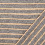 Jacquardstickad Jersey - Randig Grå Beige Jacquardstickad Jersey - Randig Grå Beige