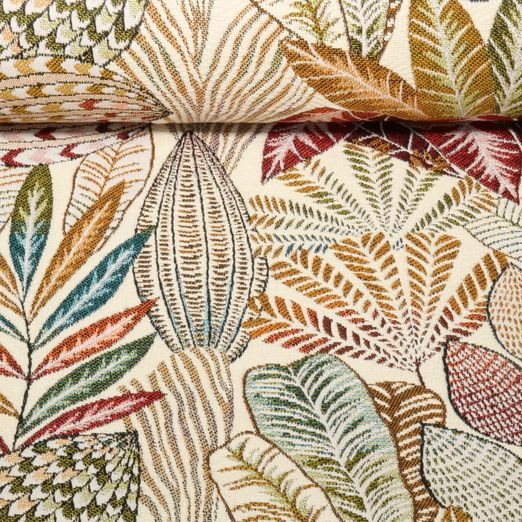 Gobelin - Grandes feuilles Ecru
