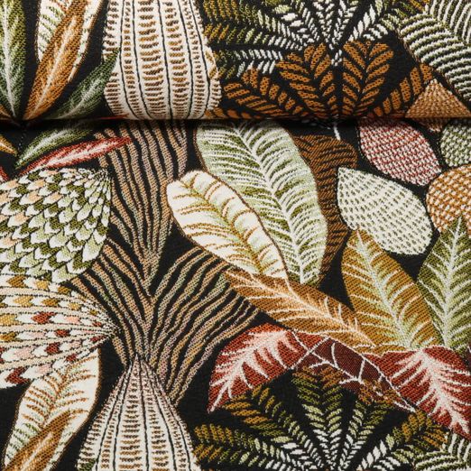 Gobelin - Grandes Feuilles Noir