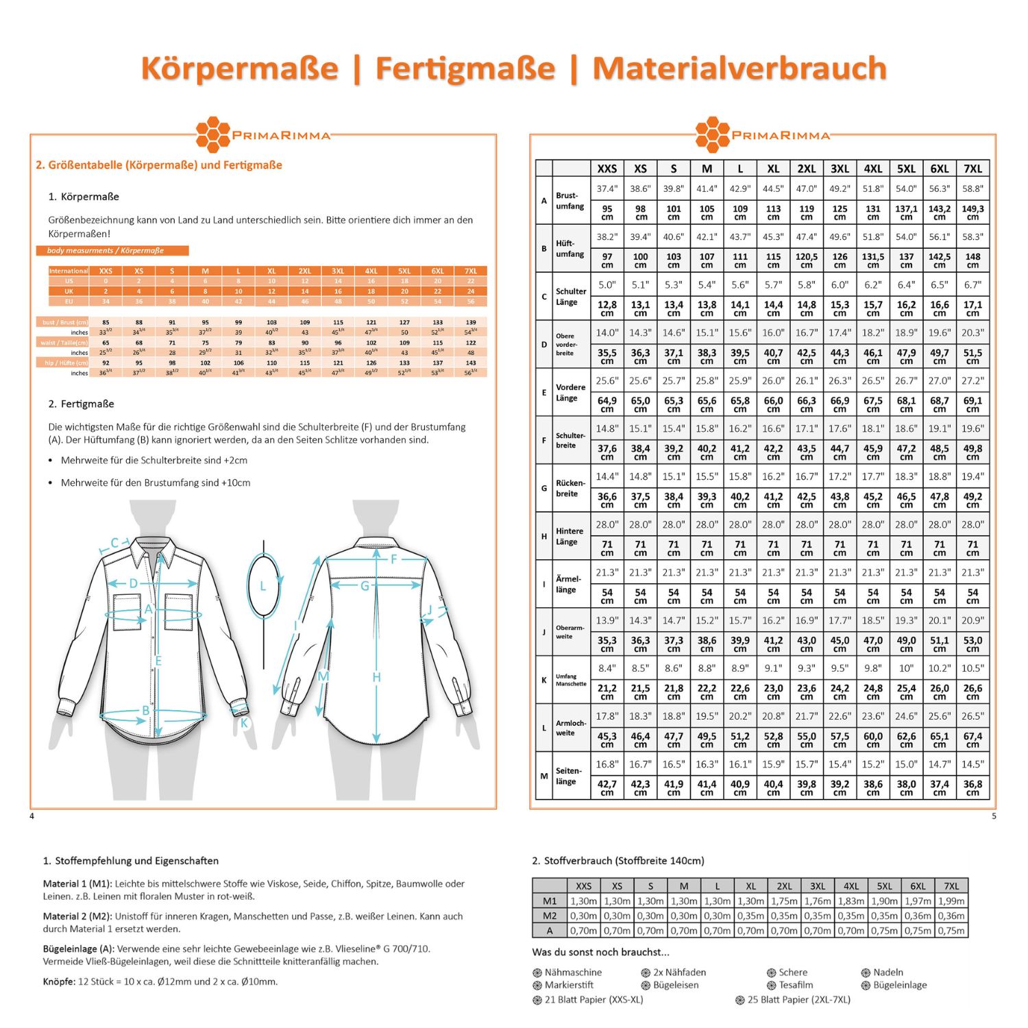 Bluse - Kaia - Schnittmuster eBook-1 Bluse - Kaia - Schnittmuster eBook-1