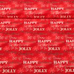 Baumwoll-Popeline - Merry Christmas Rot