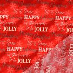 Katoenen popeline - Merry Christmas Rood Katoenen popeline - Merry Christmas Rood