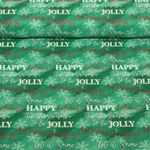 Baumwoll-Popeline - Merry Christmas Grün