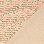 Baumwoll-Cretonne - Merry Christmas Ecru