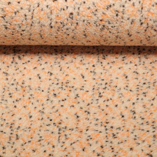 Polaire teddy - Tweed Moucheté Beige Orange