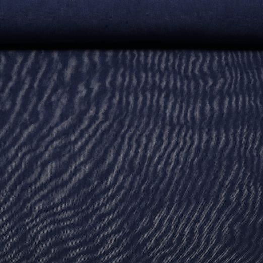 Doublure Sport Mesh Stretch 4 directions - Uni Bleu marine foncé