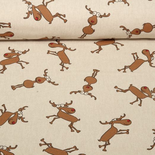 Toile - Rennes Effet lin Beige