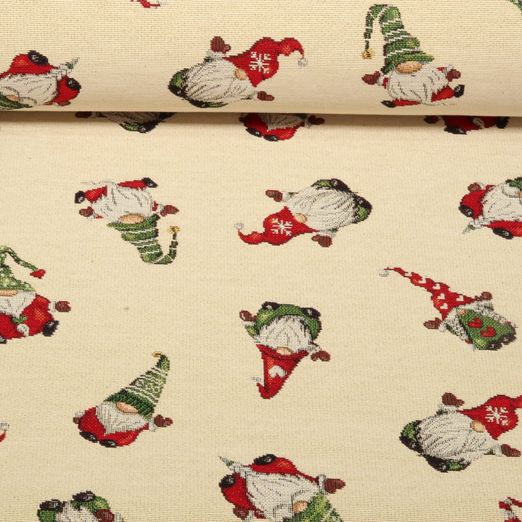 Gobelin - Petits lutins de Noël Beige