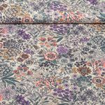 Popeline de coton - Fleurs des champs Ecru Multicolore