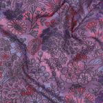Popeline di cotone - fiori di campo viola