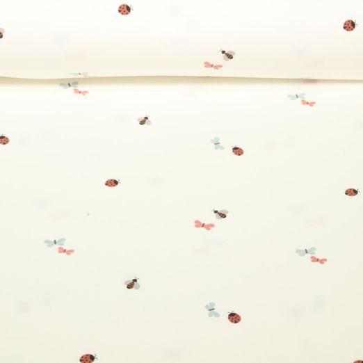 Jersey - Abeilles et coccinelles Blanc cassé