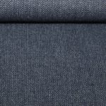Mantelstoff - Wolltweed Geometrisch Blau Melange