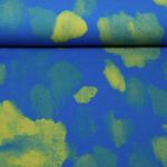 Sweat gratté - French Terry Impr. digi. Camouflage Bleu