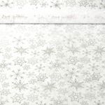 Tüll - Eiskristalle Weiß Silber