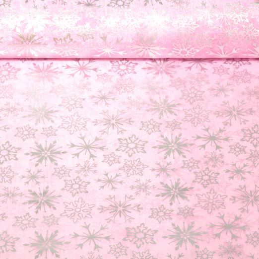 Tulle - Cristaux de glace Rose Argenté