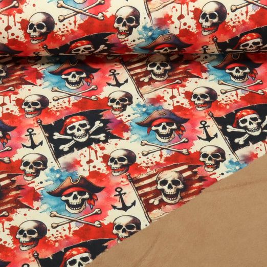 Softshell - Impression digitale Pirates Rouge