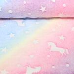 Wellness Fleece - Glow in the Dark Pferde Pastell