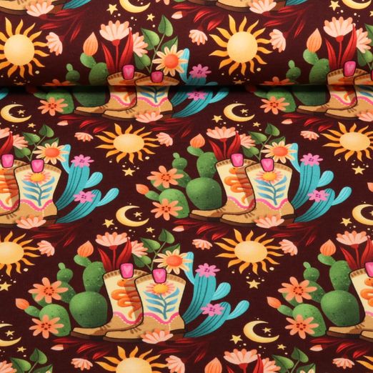 Bio Sommersweat - Hamburger Liebe Western Fairy Tales Cowgirls Rot