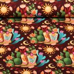 Bio Sommersweat - Hamburger Liebe Western Fairy Tales Cowgirls Rot